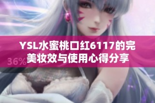 YSL水蜜桃口红6117的完美妆效与使用心得分享