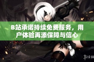 B站承诺持续免费服务，用户体验再添保障与信心