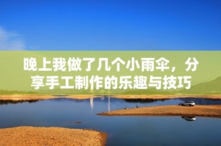 晚上我做了几个小雨伞，分享手工制作的乐趣与技巧