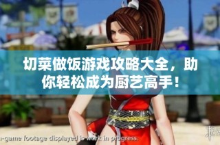 切菜做饭游戏攻略大全，助你轻松成为厨艺高手！