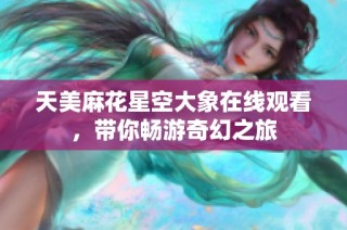 天美麻花星空大象在线观看，带你畅游奇幻之旅