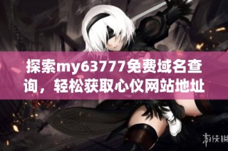 探索my63777免费域名查询，轻松获取心仪网站地址