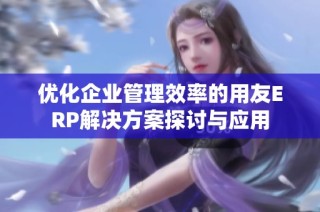 优化企业管理效率的用友ERP解决方案探讨与应用