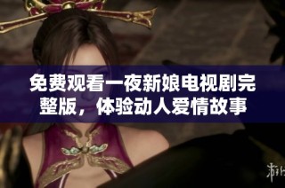免费观看一夜新娘电视剧完整版，体验动人爱情故事