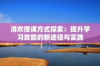 清欢授课方式探索：提升学习效能的新途径与实践