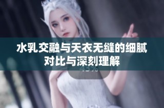 水乳交融与天衣无缝的细腻对比与深刻理解