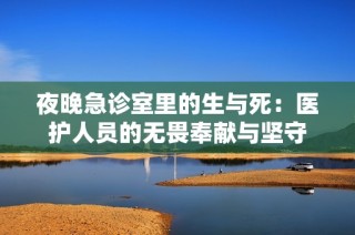 夜晚急诊室里的生与死：医护人员的无畏奉献与坚守