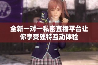 全新一对一私密直播平台让你享受独特互动体验