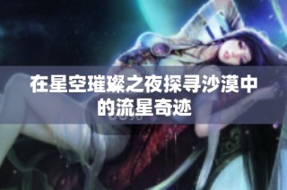 在星空璀璨之夜探寻沙漠中的流星奇迹