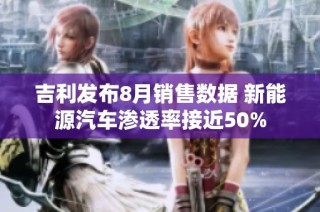 吉利发布8月销售数据 新能源汽车渗透率接近50%