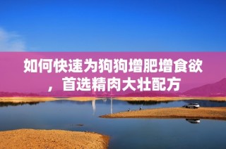 如何快速为狗狗增肥增食欲，首选精肉大壮配方