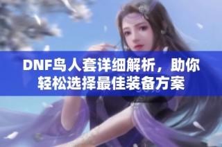 DNF鸟人套详细解析，助你轻松选择最佳装备方案
