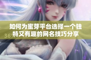 如何为蜜芽平台选择一个独特又有趣的网名技巧分享