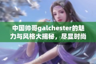 中国帅哥galchester的魅力与风格大揭秘，尽显时尚魅力