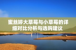 蜜丝婷大草莓与小草莓的详细对比分析与选购建议 