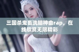 三国杀鬼畜洗脑神曲rap，在线欣赏无限精彩