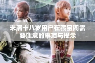 未满十八岁用户在藏宝阁需要注意的事项与提示