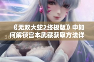 《无双大蛇2终极版》中如何解锁宫本武藏获取方法详解