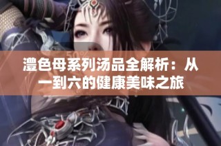 澧色母系列汤品全解析：从一到六的健康美味之旅