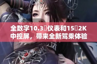 全数字10.3吋仪表和15吋2K中控屏，带来全新驾乘体验