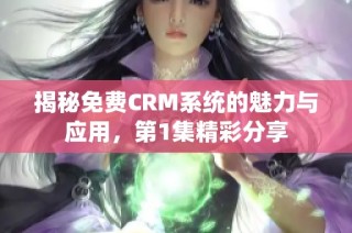 揭秘免费CRM系统的魅力与应用，第1集精彩分享