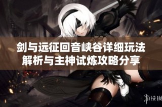 剑与远征回音峡谷详细玩法解析与主神试炼攻略分享