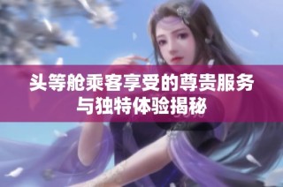头等舱乘客享受的尊贵服务与独特体验揭秘