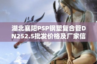 湖北襄阳PSP钢塑复合管DN252.5批发价格及厂家信息详解