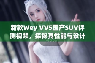 新款Wey VV5国产SUV评测视频，探秘其性能与设计魅力