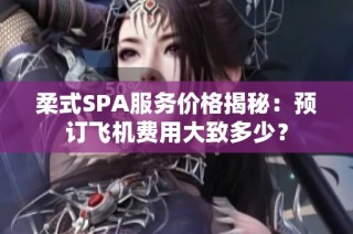 柔式SPA服务价格揭秘：预订飞机费用大致多少？