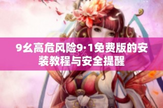 9幺高危风险9·1免费版的安装教程与安全提醒