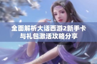 全面解析大话西游2新手卡与礼包激活攻略分享