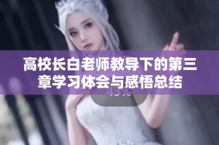 高校长白老师教导下的第三章学习体会与感悟总结