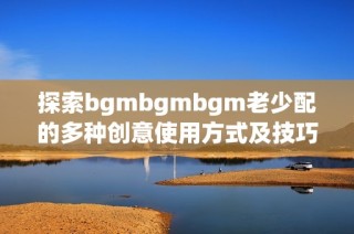 探索bgmbgmbgm老少配的多种创意使用方式及技巧