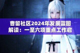 曹留社区2024年发展蓝图解读：一至六项重点工作启示