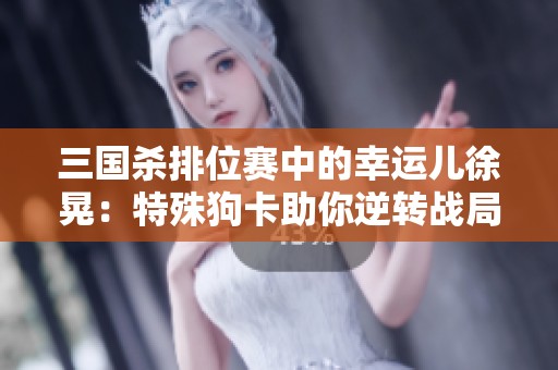 三国杀排位赛中的幸运儿徐晃：特殊狗卡助你逆转战局！
