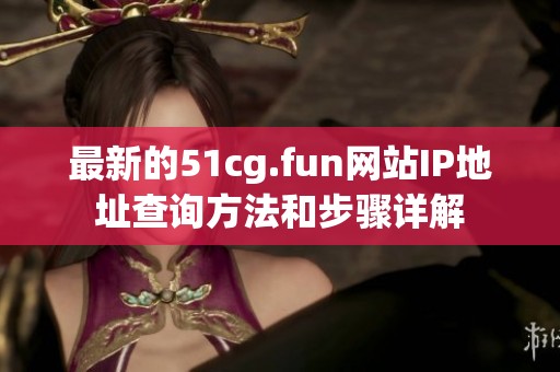 最新的51cg.fun网站IP地址查询方法和步骤详解