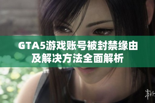 GTA5游戏账号被封禁缘由及解决方法全面解析