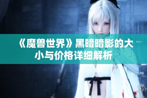《魔兽世界》黑暗暗影的大小与价格详细解析