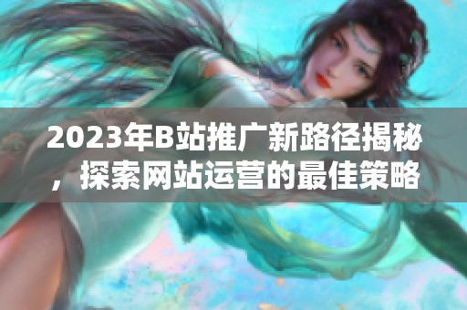 2023年B站推广新路径揭秘，探索网站运营的最佳策略