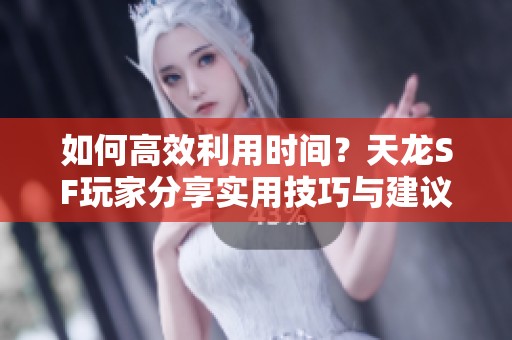 如何高效利用时间？天龙SF玩家分享实用技巧与建议