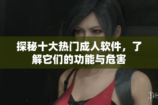 探秘十大热门成人软件，了解它们的功能与危害