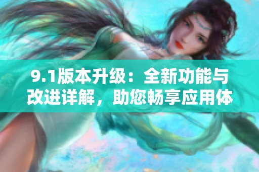 9.1版本升级：全新功能与改进详解，助您畅享应用体验