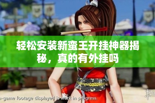 轻松安装新蛮王开挂神器揭秘，真的有外挂吗
