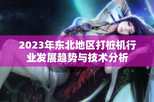 2023年东北地区打桩机行业发展趋势与技术分析