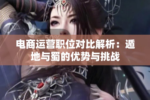 电商运营职位对比解析：遁地与蜀的优势与挑战