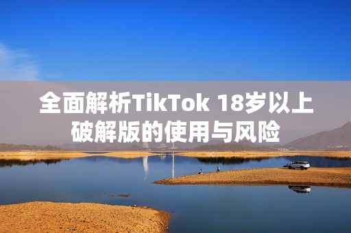 全面解析TikTok 18岁以上破解版的使用与风险