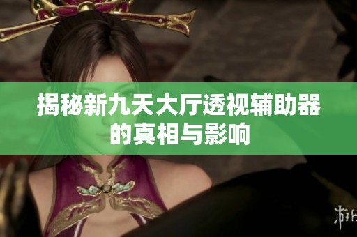 揭秘新九天大厅透视辅助器的真相与影响