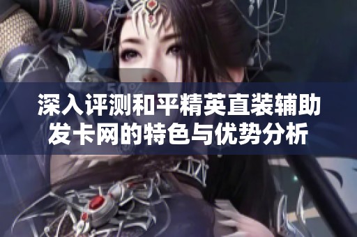 深入评测和平精英直装辅助发卡网的特色与优势分析