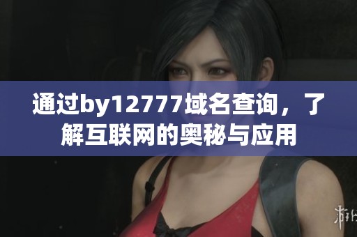 通过by12777域名查询，了解互联网的奥秘与应用